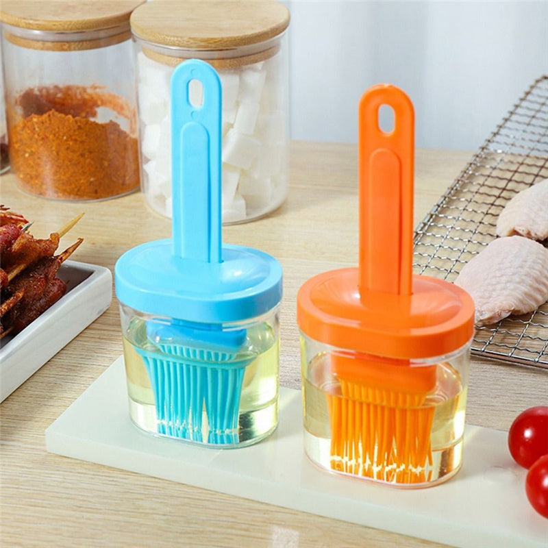 Resistant Pancake Brush Barbecue Oil Brush Oil Brush With Bottle Oil Dispenser