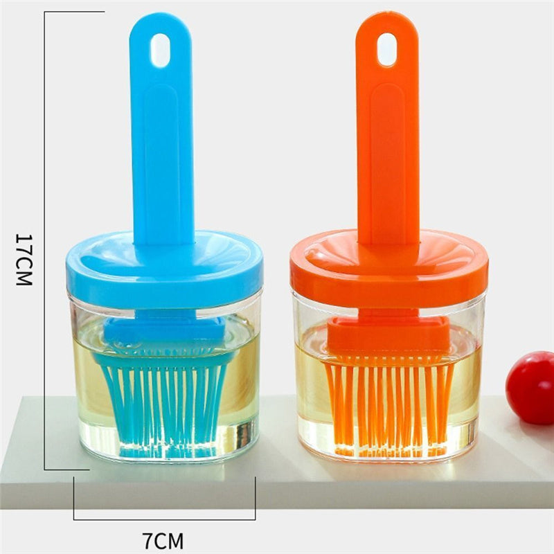 Resistant Pancake Brush Barbecue Oil Brush Oil Brush With Bottle Oil Dispenser