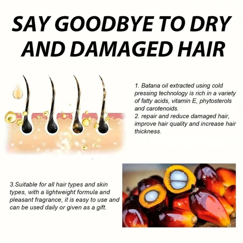 Organic Batana Oil - Hair Growth Oil Sourced from Honduras-60ML