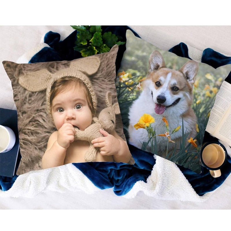 Personalised Photo Pillowcase With Cushion Pillow Custom Gift - Any photos text