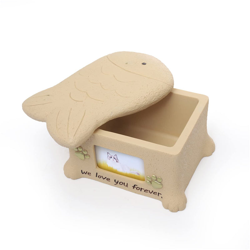 Pet Cremation Urns for Cat Ashes with Photo Frame