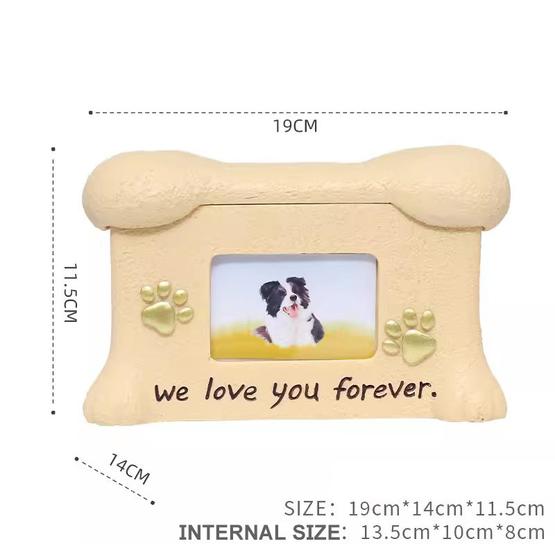 Pet Cremation Urns for Cat Ashes with Photo Frame