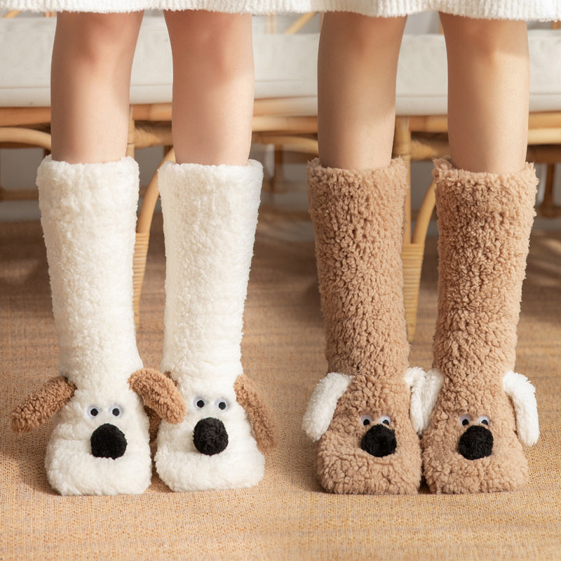 Plush Snow Socks Fluffy Home Floor Socks New Women Long Socks Christmas Gifts