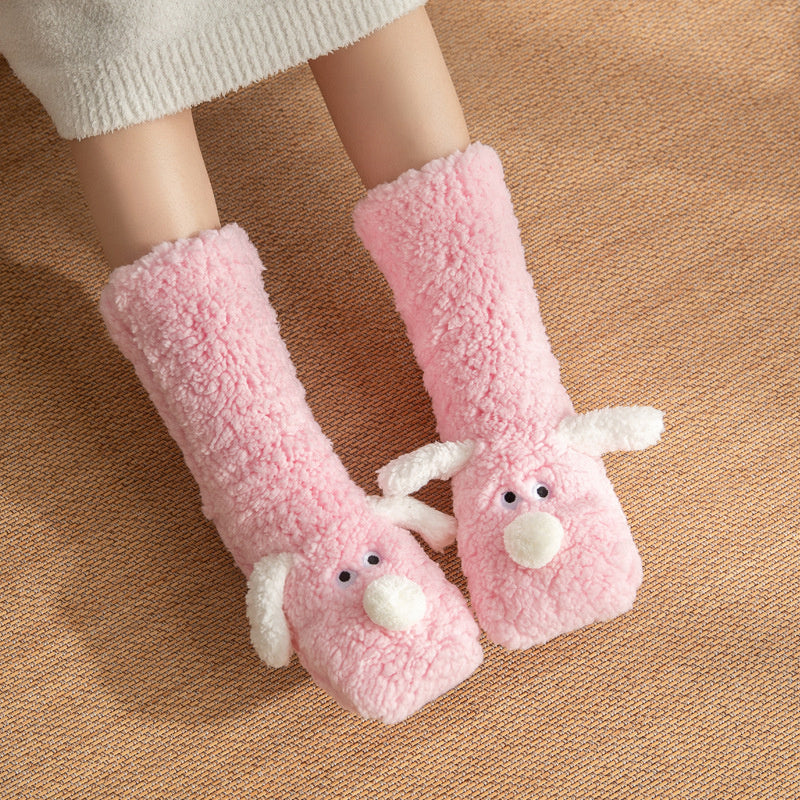 Plush Snow Socks Fluffy Home Floor Socks New Women Long Socks Christmas Gifts