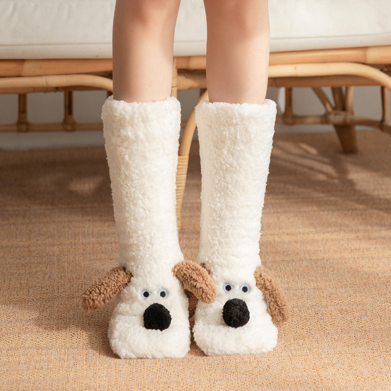 Plush Snow Socks Fluffy Home Floor Socks New Women Long Socks Christmas Gifts