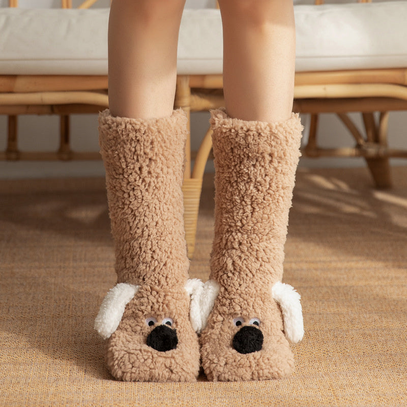 Plush Snow Socks Fluffy Home Floor Socks New Women Long Socks Christmas Gifts