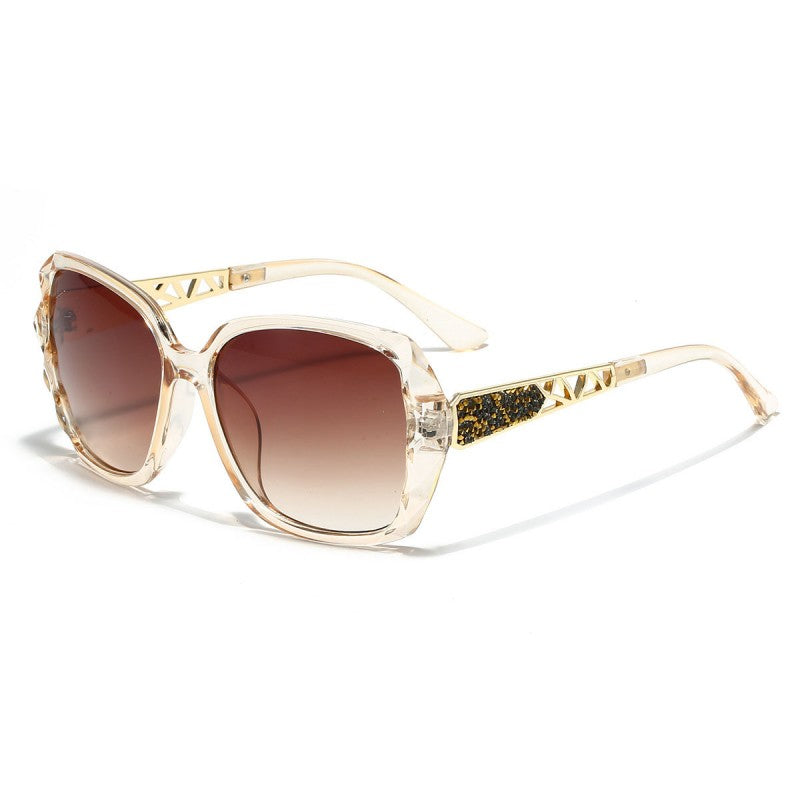 Womens Rhinestone Bling Oval Sun Glasses UV Protection Shades