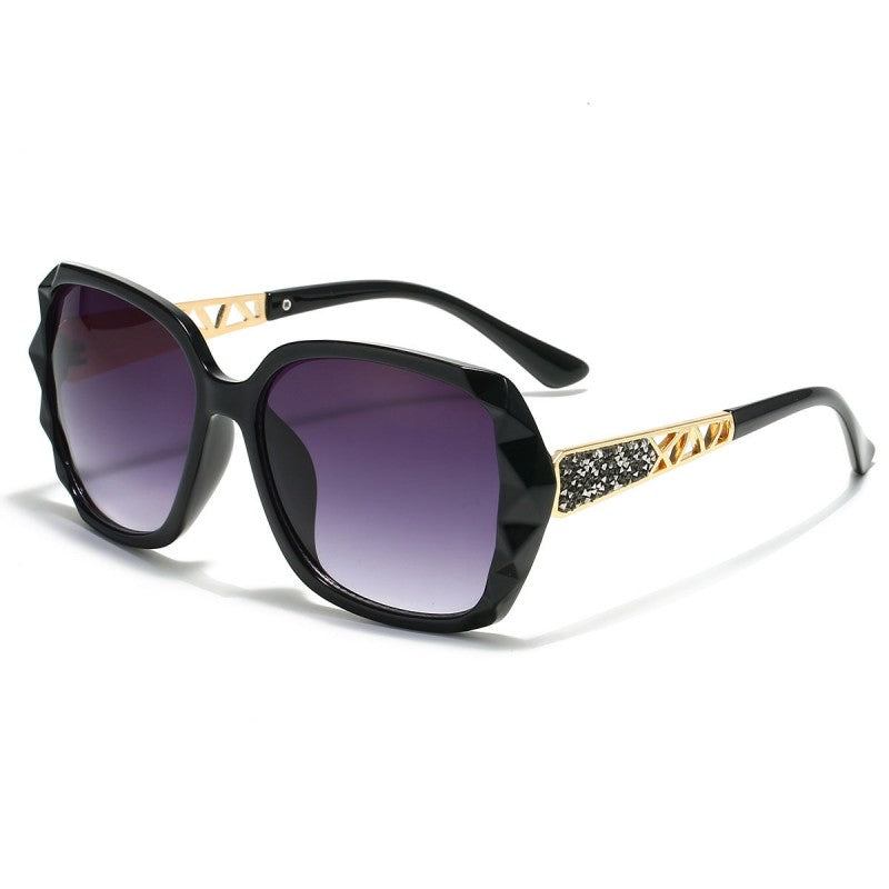 Womens Rhinestone Bling Oval Sun Glasses UV Protection Shades