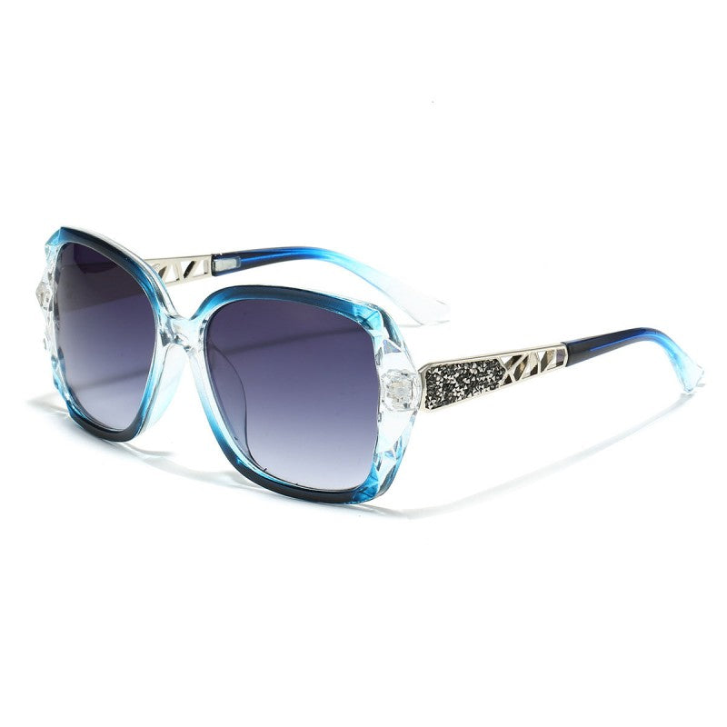Womens Rhinestone Bling Oval Sun Glasses UV Protection Shades