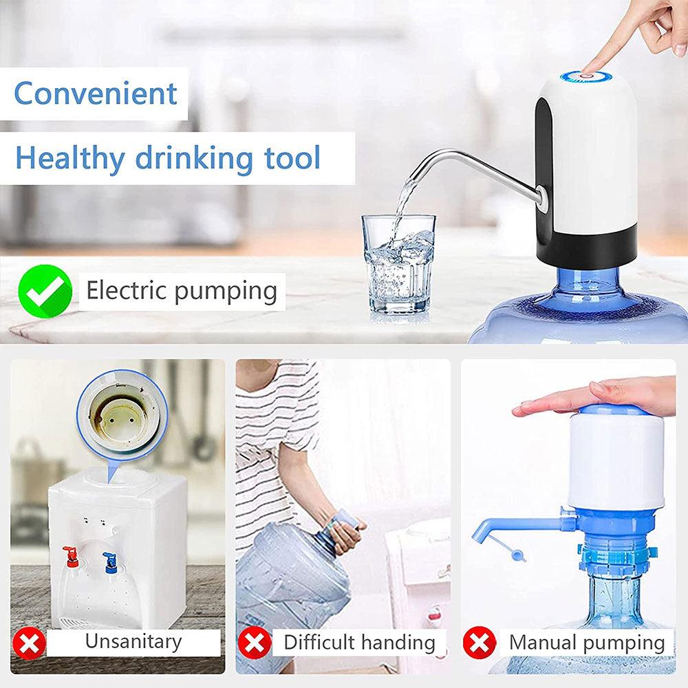 Water Bottle Dispenser Portable Electric Water Bottle Pump