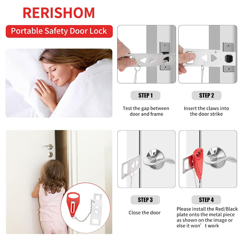 Portable Home Safety Door Lock