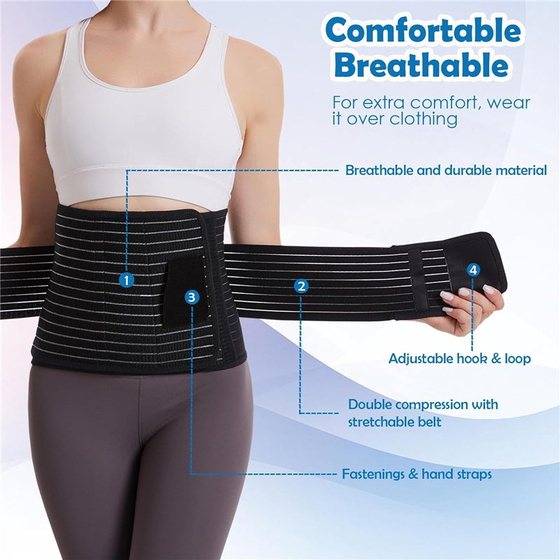 Postpartum Belly Band, Abdominal Binder Post Surgery Belly Wrap ﻿
