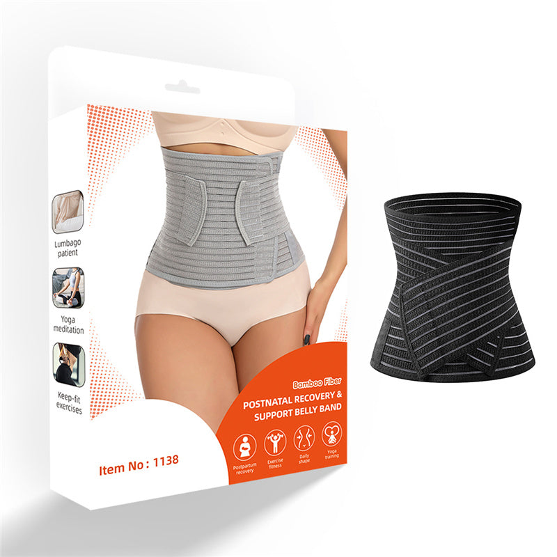 Postpartum Belly Band, Abdominal Binder Post Surgery Belly Wrap ﻿