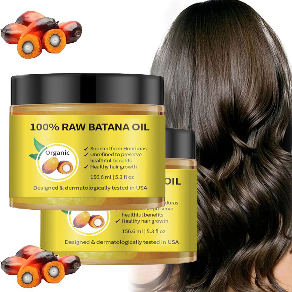 100% Pure & Natural Raw Batana Oil, Natural Hair Health Support for Men and Women
