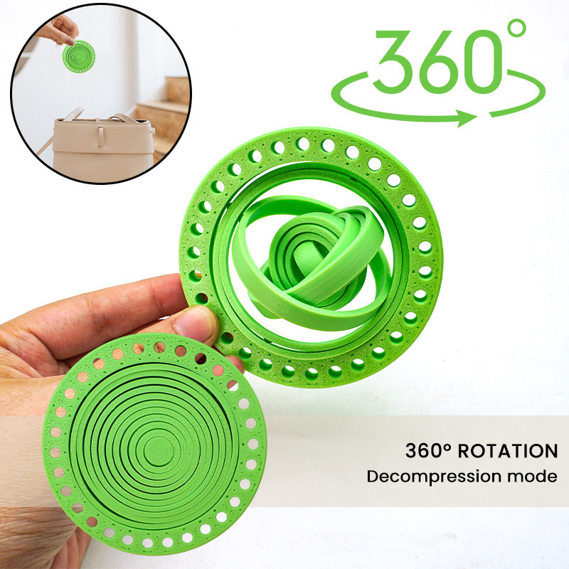 Removable 360° Rotating Coaster Toy Depressed Relief Toy Tea Cup