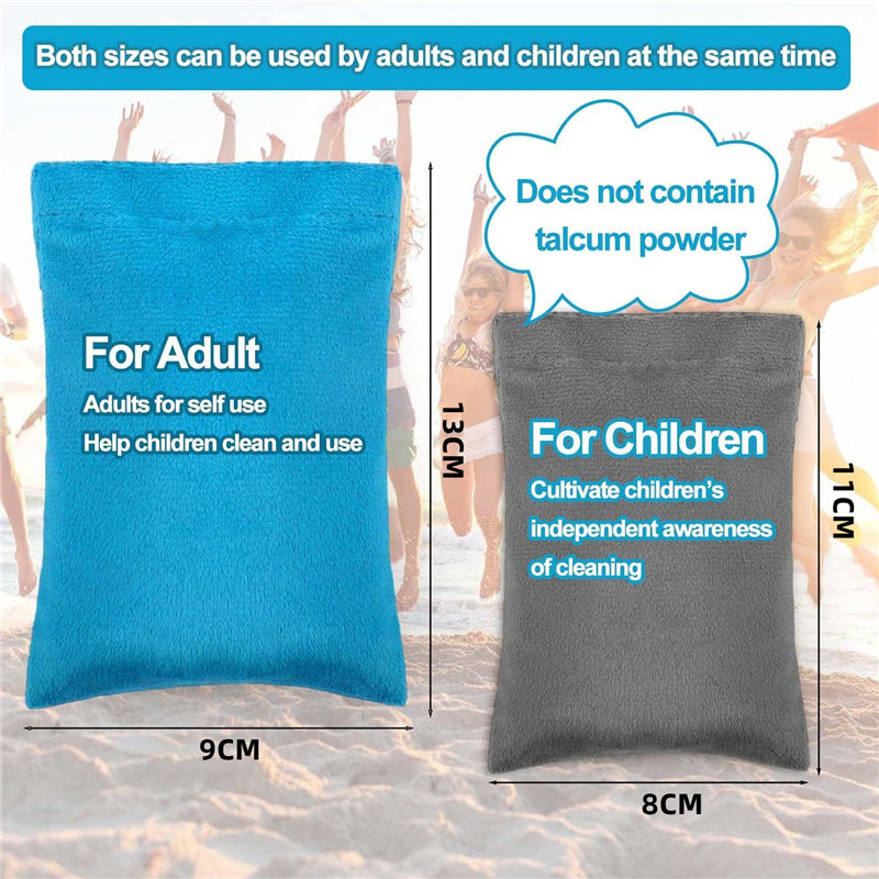 Soft Cloth Beach Sand Cleaner Reusable Beach Essentials Sand Removal Bag