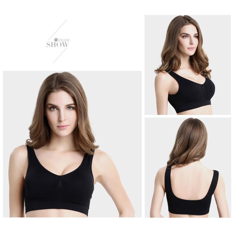 Sports Bra Wireless Bra Seamless Comfort Push Up Bra Vest Tops