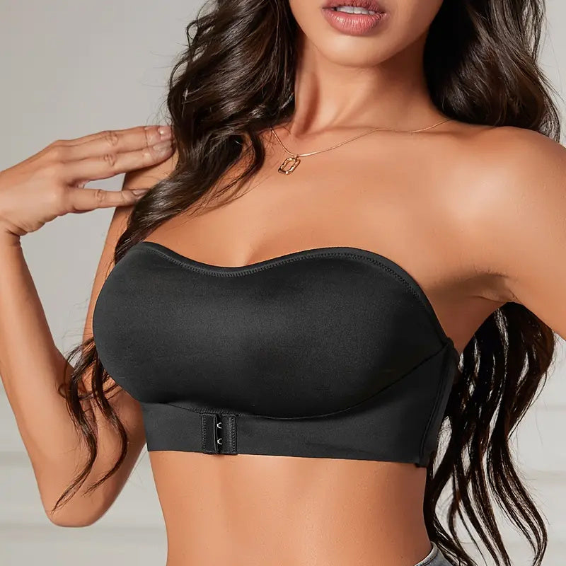 Seamless Wireless Front Buckle Strapless Bra