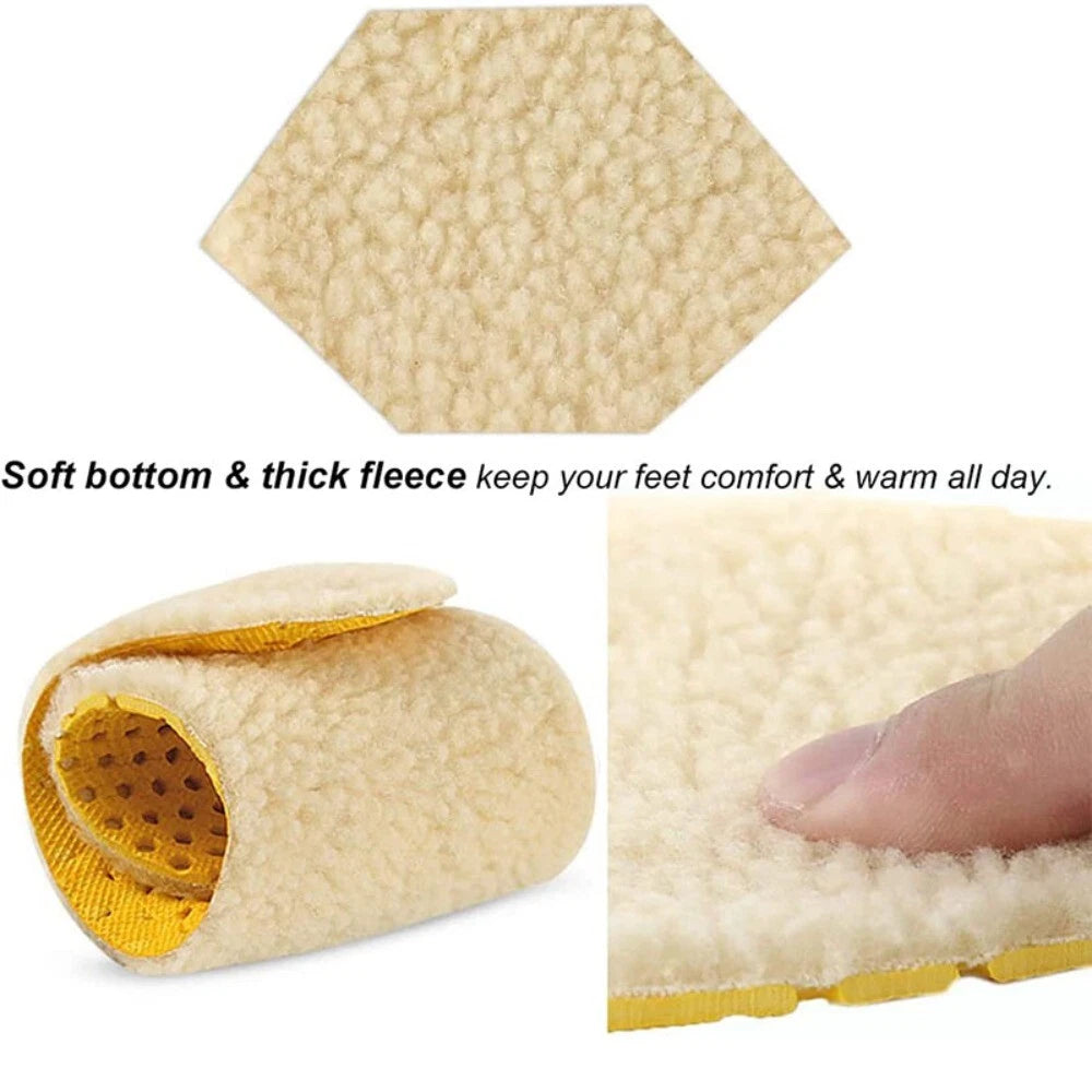 Shoes Inserts Fleece Insoles Warm Sports Insole Soft Lambs Wool Insoles