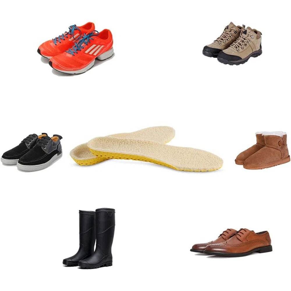 Shoes Inserts Fleece Insoles Warm Sports Insole Soft Lambs Wool Insoles