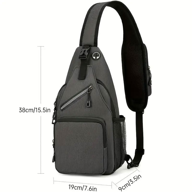 Sling Bag Crossbody Chest Bag – Small Travel Hiking Sling Backpack, Trendy Crossbody Purse