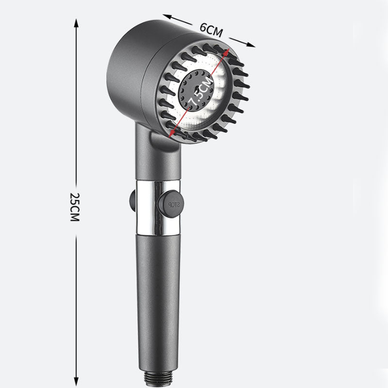 High Pressure Shower Heads with Scalp Massager Shampoo Brush