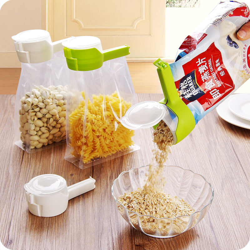 3pcs Snack Food Bag Sealing Clips with Pour Spouts