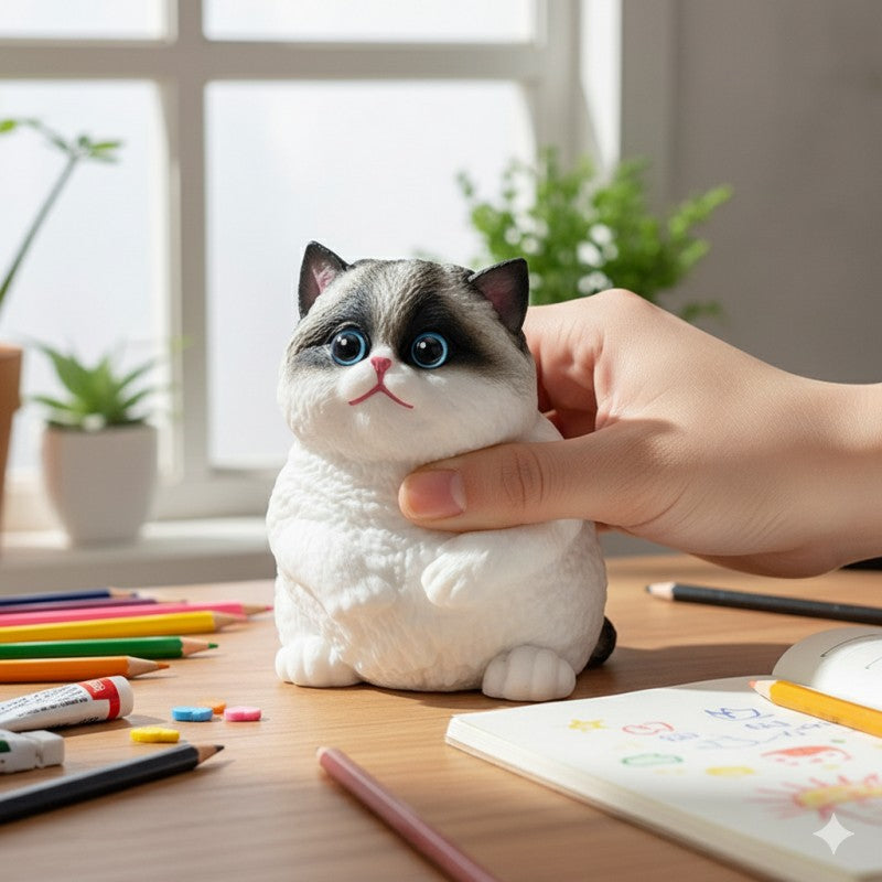 Squishy Cat Soft Stress Relief Kitty Squeeze Toy Cute Cat
