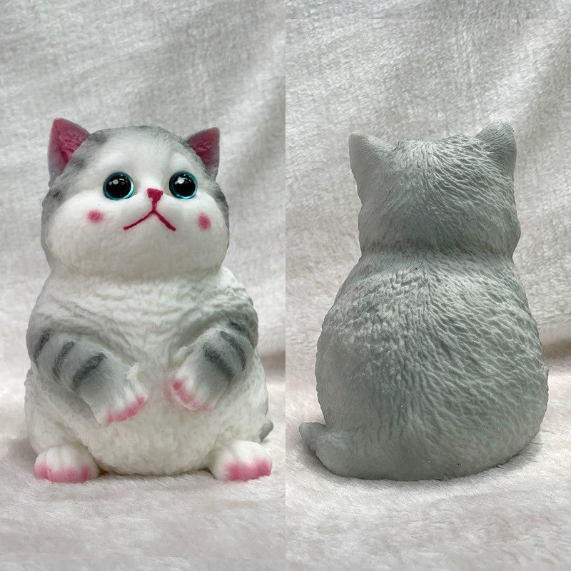 Squishy Cat Soft Stress Relief Kitty Squeeze Toy Cute Cat