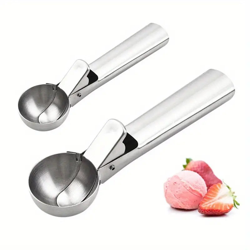 Stainless Steel Ice Cream Scoop With Trigger