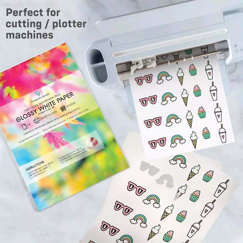 A4 White Self Adhesive Sticker Paper Sheet Printable Address Label