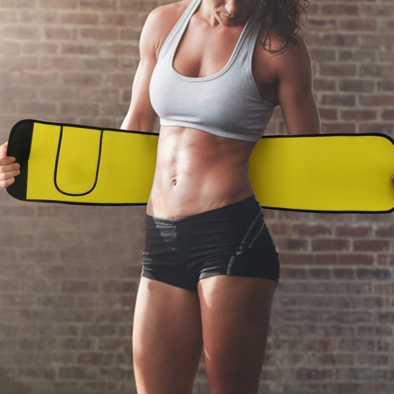 Waist Trimmer Belt for Men & Women Waist Trainer Sweat Band for Stomach Weight Loss Workouts ﻿
