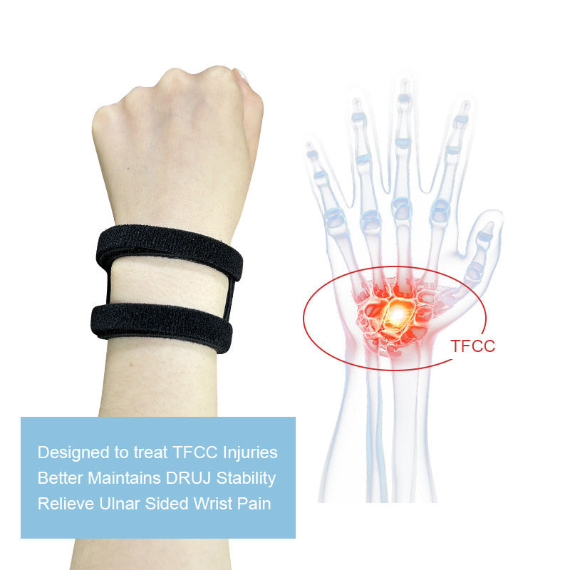 TFCC Wrist Brace Adjustable Wrist Band Straps for Ulnar Sided Wrist Pain Support