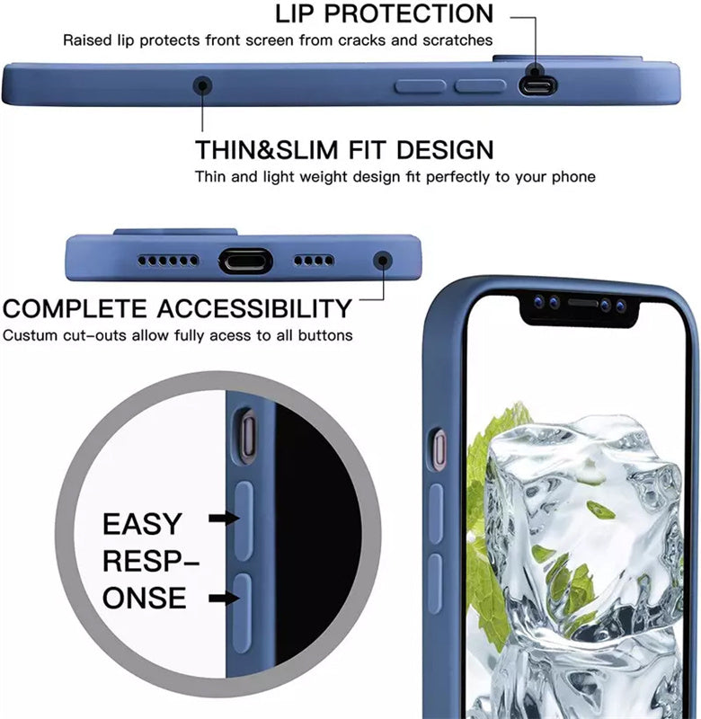 Personalized phone case for Iphone - Liquid Silicone Soft Customized iPhone case