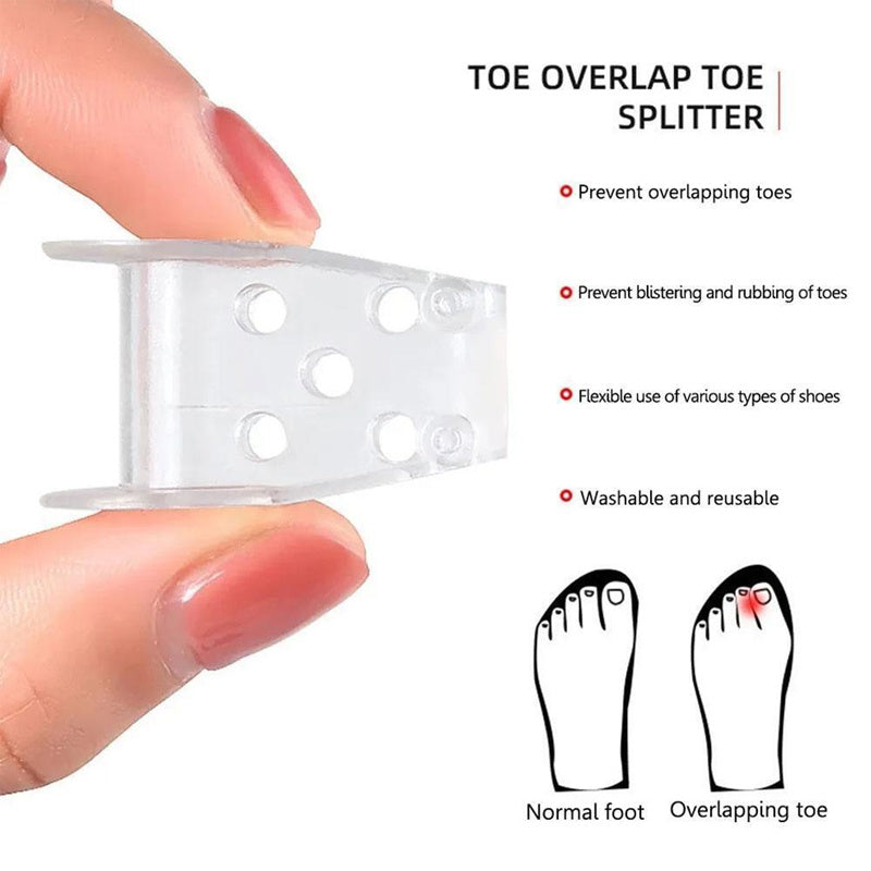 Silicone Gel Toe Separator Spacer Straightener Relief Foot Bunion Pain