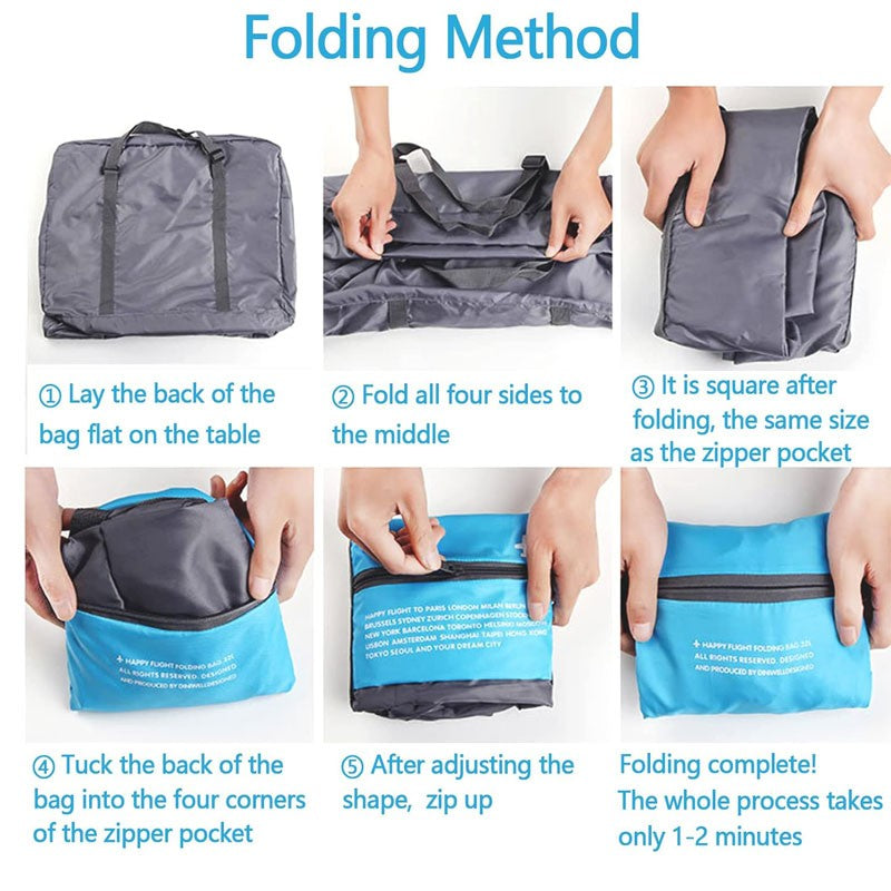 Lightweight Foldable Travel Duffel Luggage Bag