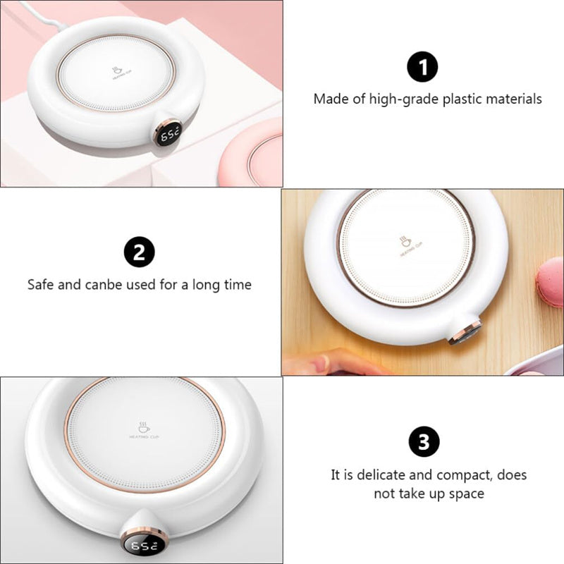 Electric Coaster Teapot USB Warmer Tea Cup Heat Mat Thermostat Insulat ...