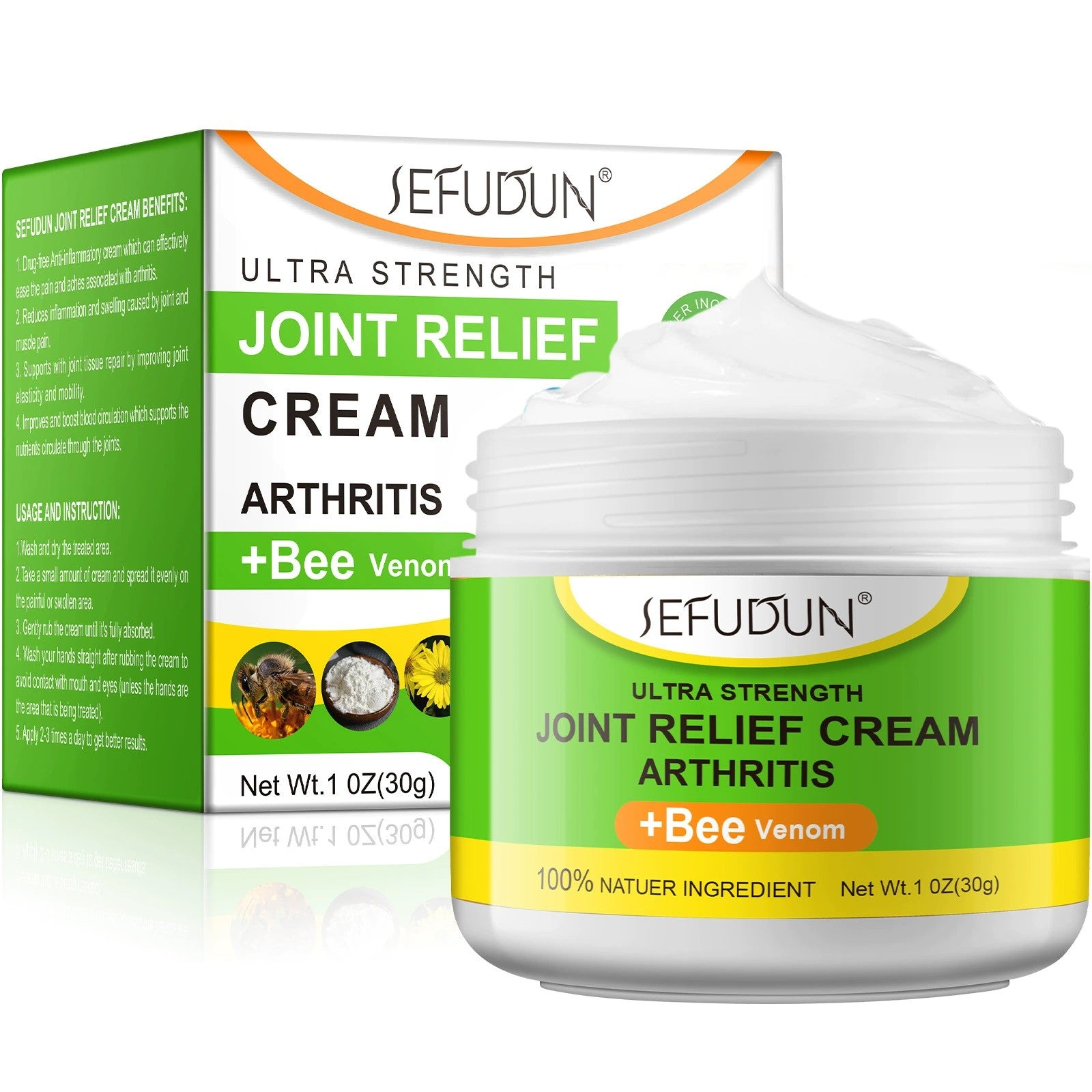 Ultra Strong Joint Relief Cream Arthritis + Bee Venom
