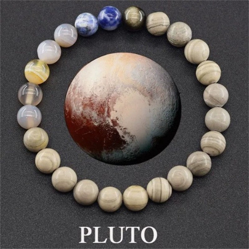 Universe Solar System Bracelet Women Natural Stone Eight Planets Bracelet ﻿