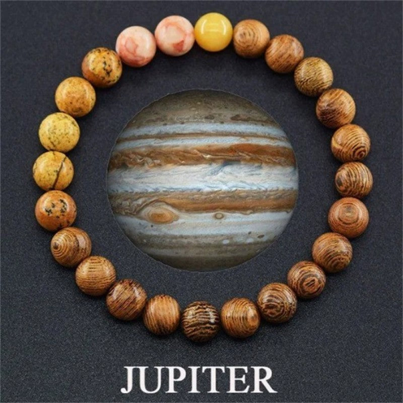 Universe Solar System Bracelet Women Natural Stone Eight Planets Bracelet ﻿