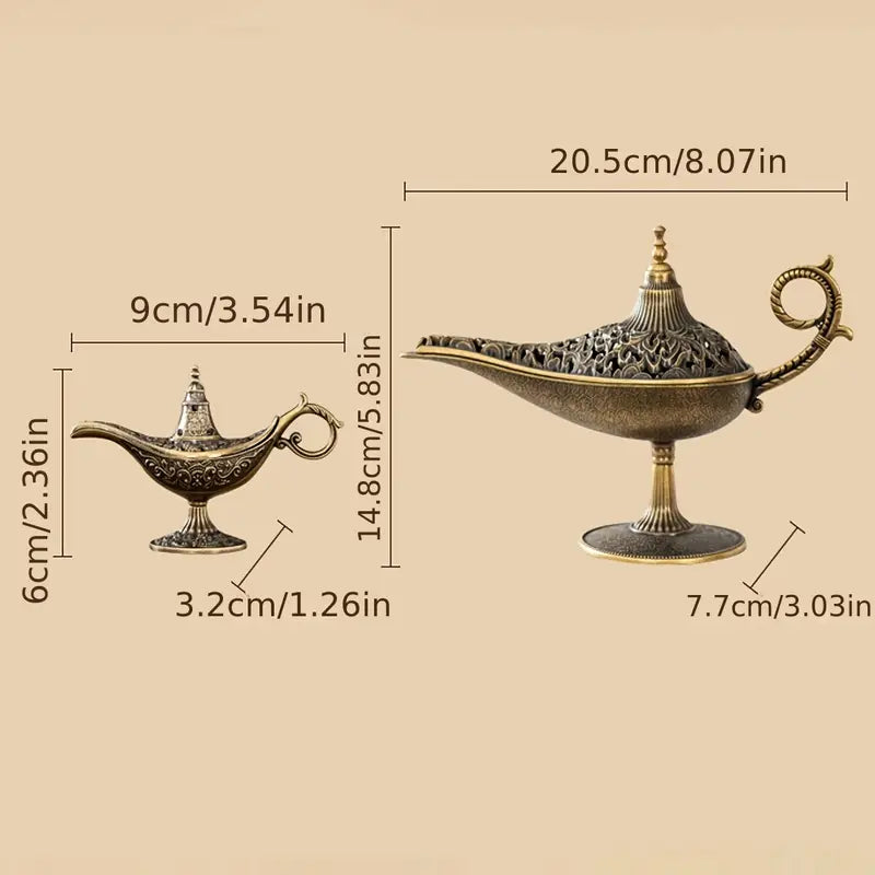 Vintage Style Metal Unscented Incense Burner