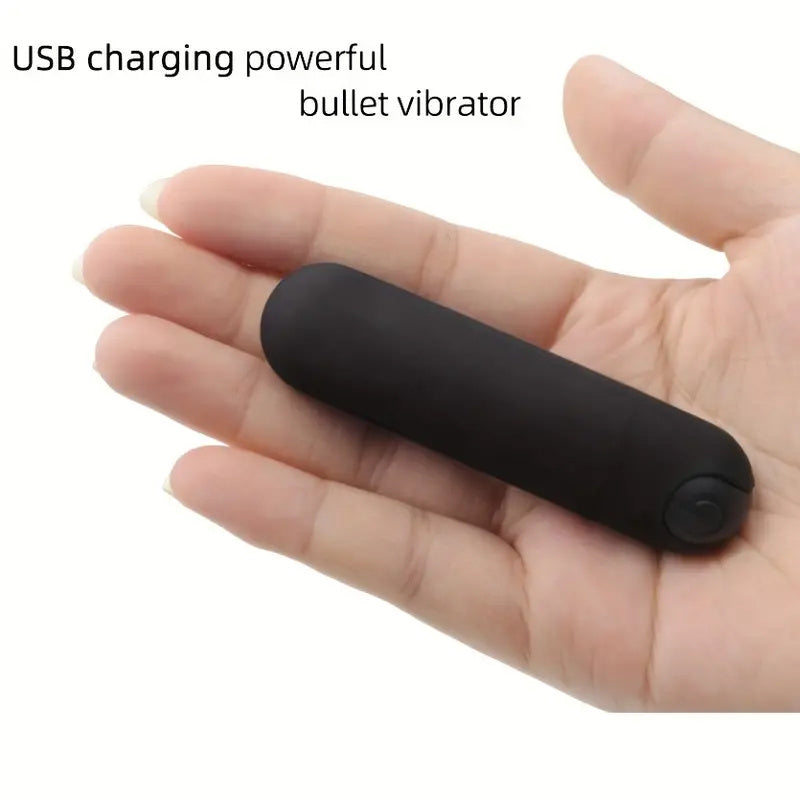 Handheld Portable USB Rechargeable Massage Mini 10 Powerful Speeds Bullet Tool