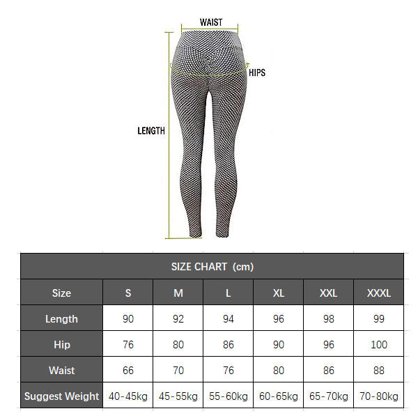 Honeycomb Scrunth Leggings Butt Lifting Yoga Tights for Women Gymwear