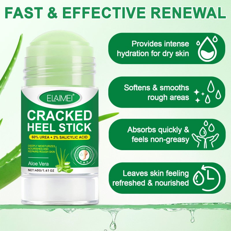 Aloe Vera Urea 60% Foot Balm Stick – Deep Repair for Cracked Heels