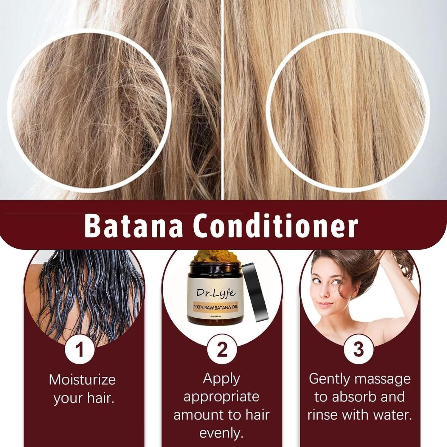 Batana Oil for Hair Growth and Repair – 100% Natural & Unrefined 110ml