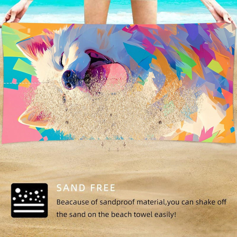 2 in 1  Lightweight Beach Towel Bag for Swimming Pool Camping Beach Travel Vacation