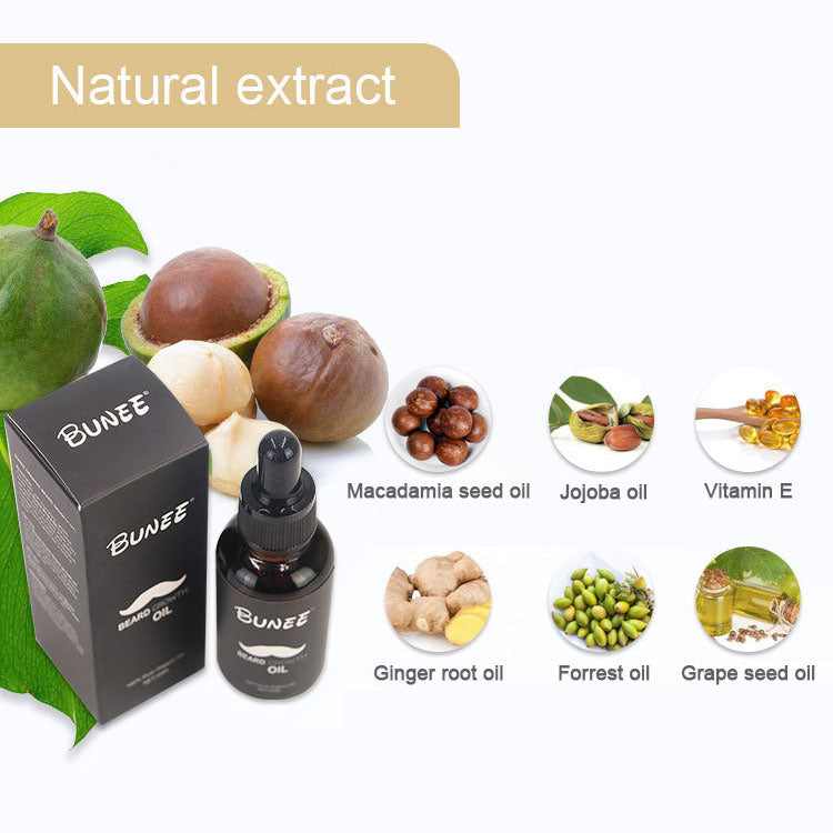 Beard Growth Oil 30ml - Stimulate Beard Growth Serum Facial Hair Treatment