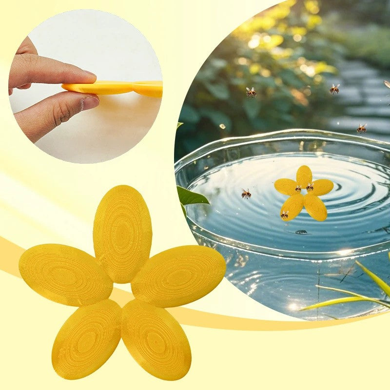 Outdoor Bee Water Plate Support Pollinator Health with Safe Drinking Platform