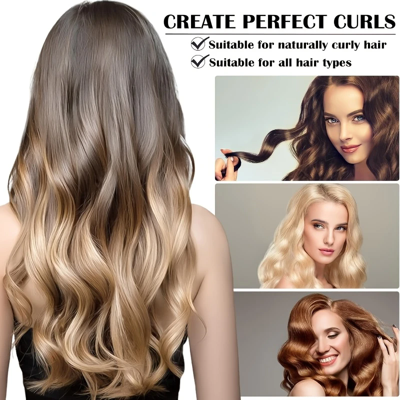 2Pcs Heatless Curling Scrunchie Curler Rod No Heat Long Hair Curls Headband ﻿