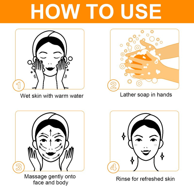 Lemon Turmeric Kojic Acid Soap Bar, Turmeric Face and Body Soap